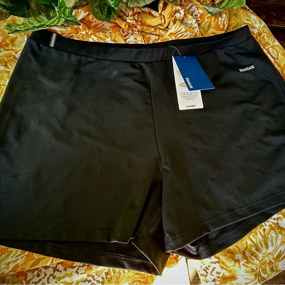 Reebok Jet Black Performance Shorts